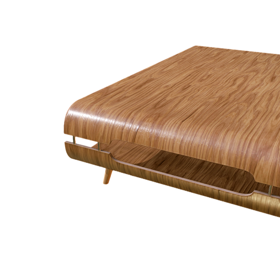 Creative bamboo craft coffee table 3D model