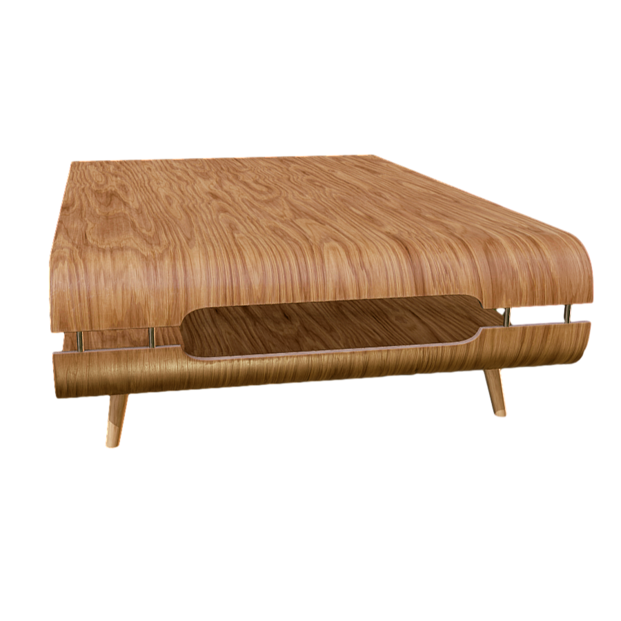 Creative bamboo craft coffee table 3D model