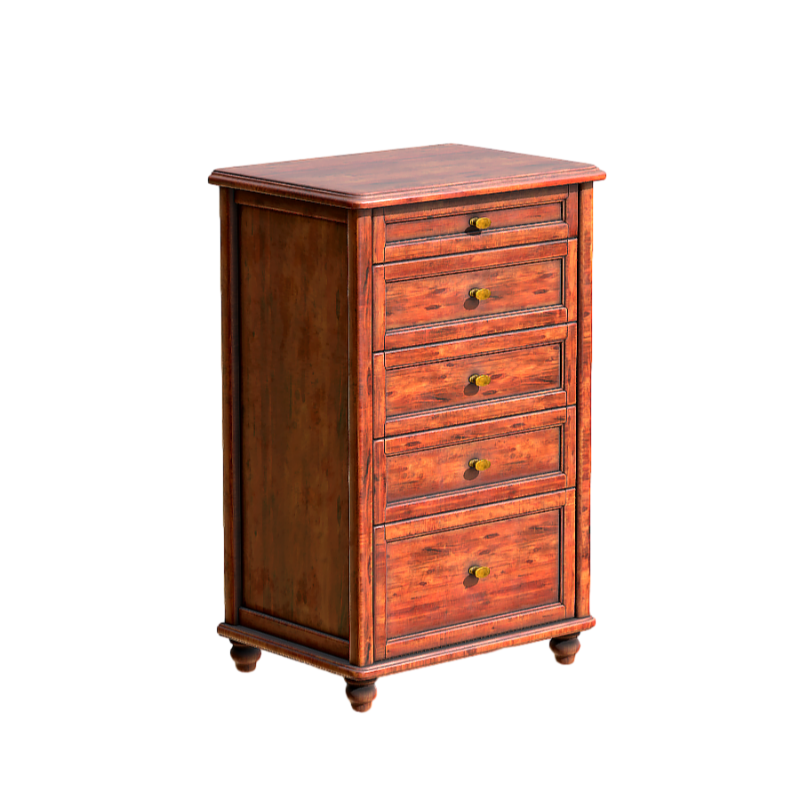 mahogany cabinet chest of drawers 3D model