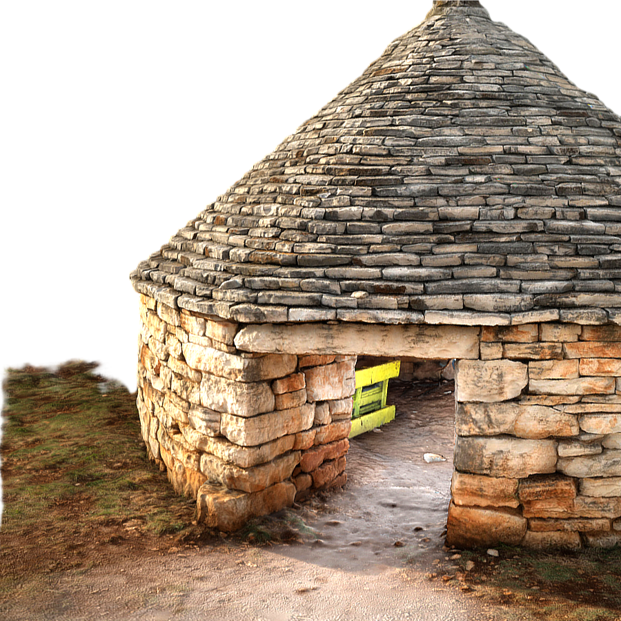 3D Scanning Model of Ancient Primitive Man's Simple Stone House
