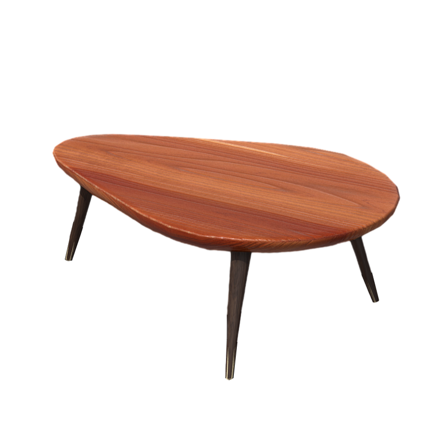 Creative furniture solid wood table 3D model