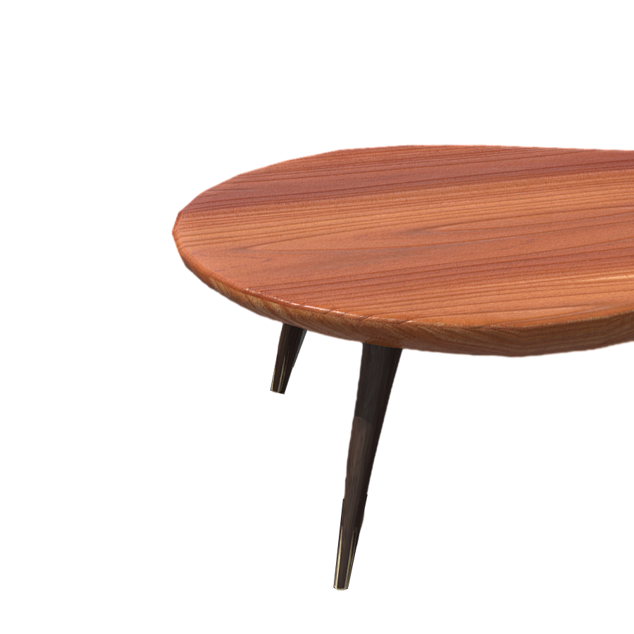 Creative furniture solid wood table 3D model