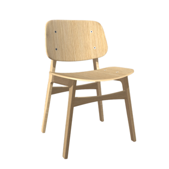 Modern minimalist solid wood furniture dining chair 3D model