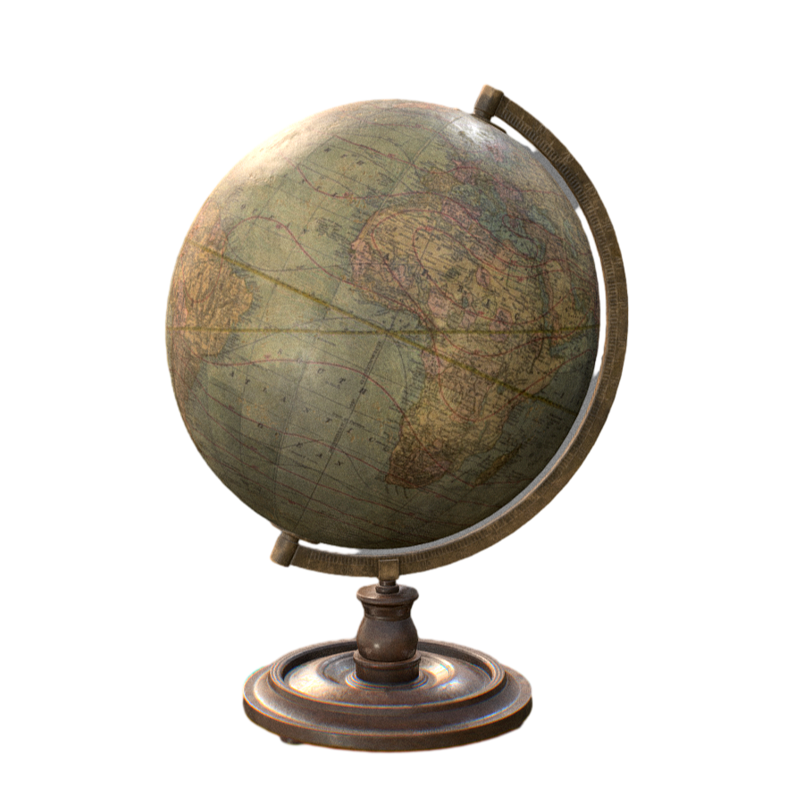 Antique Old Globe 3D Model