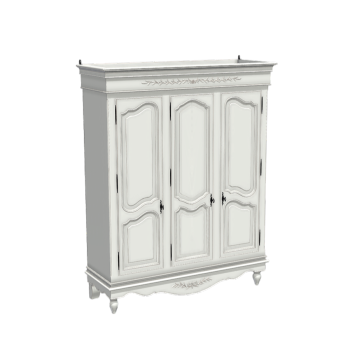 White European Style Modern Furniture Wardrobe 3D Model