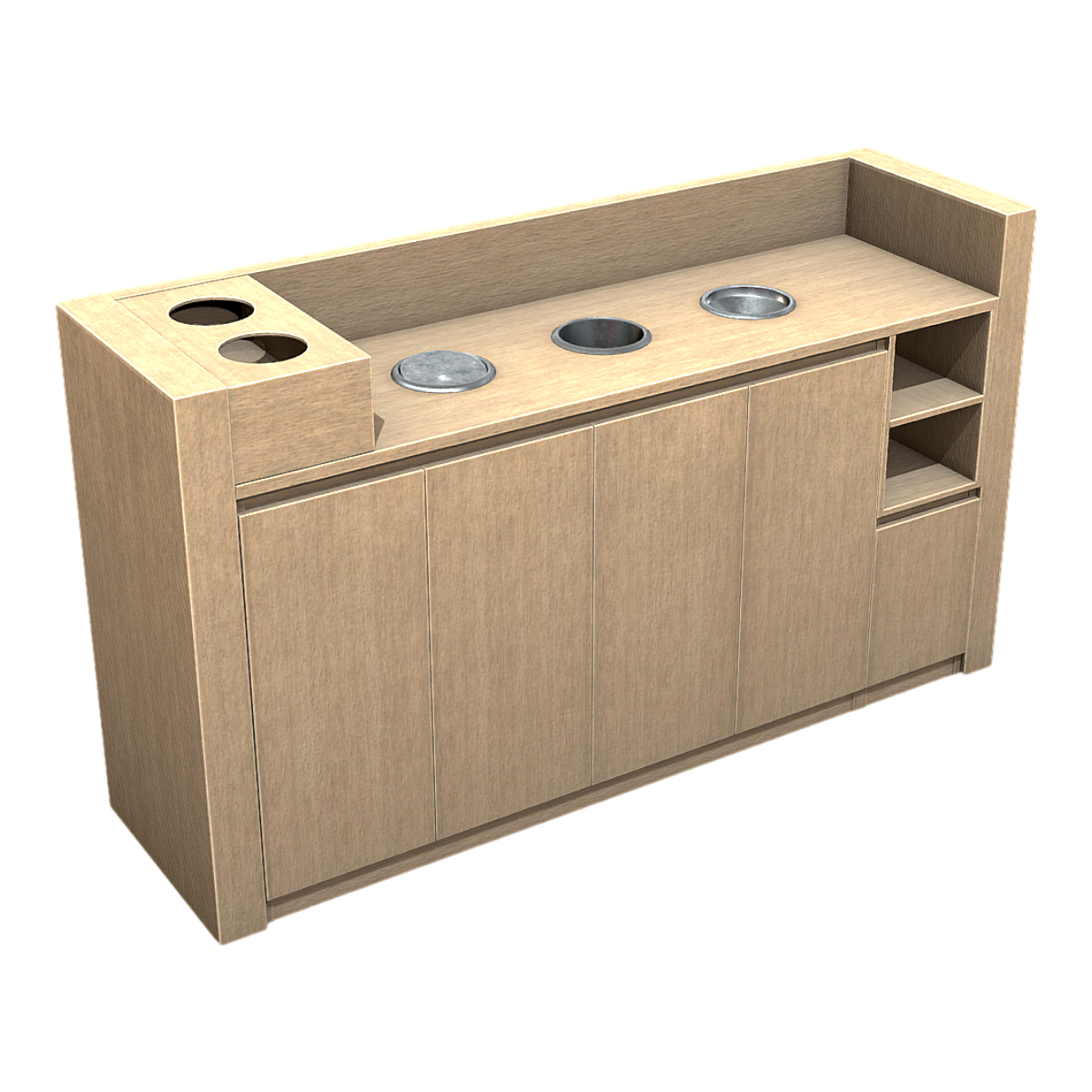 Restaurant Seasoning Area Table 3D Model
