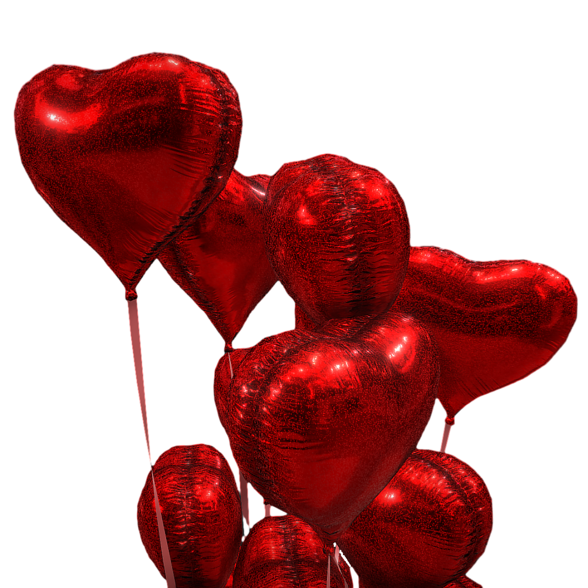 Interior decoration heart-shaped balloon 3D model