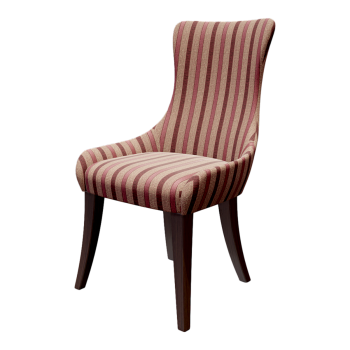 Strip pattern modern fabric chair 3D model