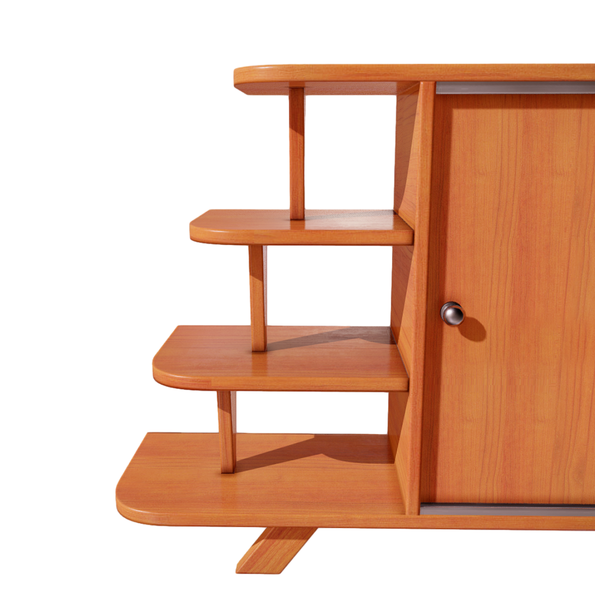 Modern Solid Wood Storage Rack Cabinet Composite Furniture