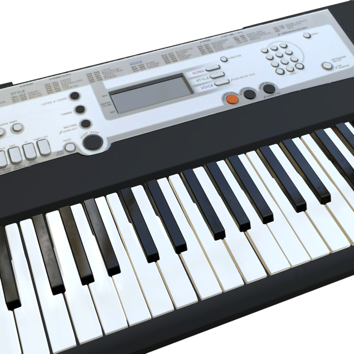 Modern Mini Electronic Organ 3D Model