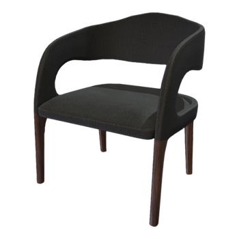 Studio black cloth chair