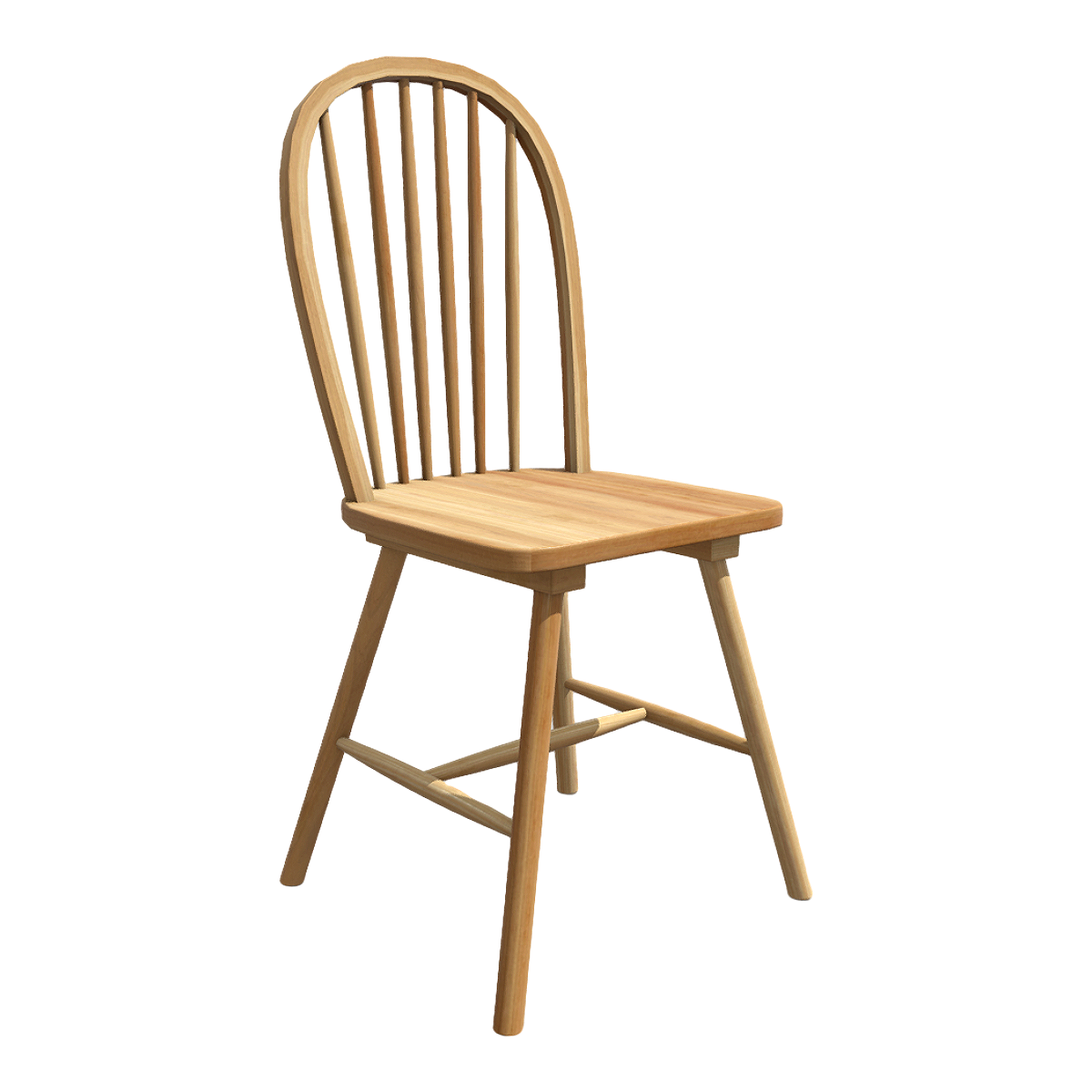 Children's Dining Chair with Solid Wood Backrest