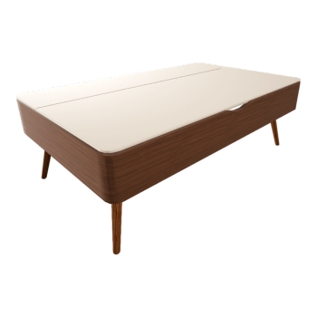 Minimalist Light Luxury White Multi-function Lifting Storage Coffee Table