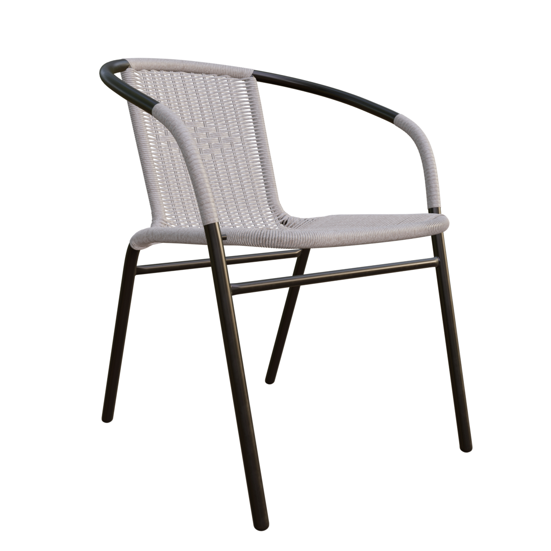 Woven Modern Coffee Chair Dining Table Chair Outdoor Leisure Chair