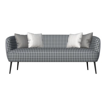 Houndstooth Fabric Sofa Italian Light Luxury