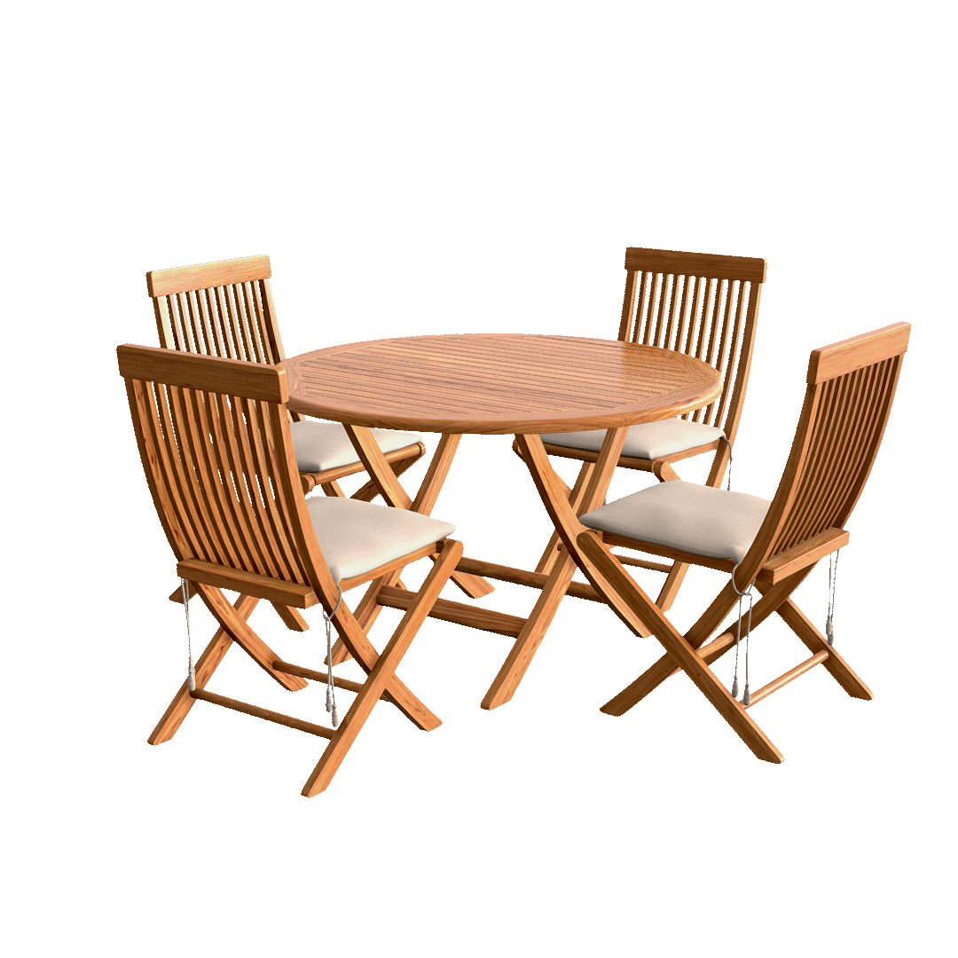 Solid Wood Casual Tables and Chairs Outdoor Balcony Solid Wood Tables and Chairs