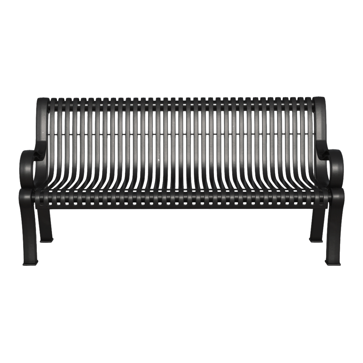 Outdoor Bench Iron Bench Leisure Chair Metal Community Garden Bench