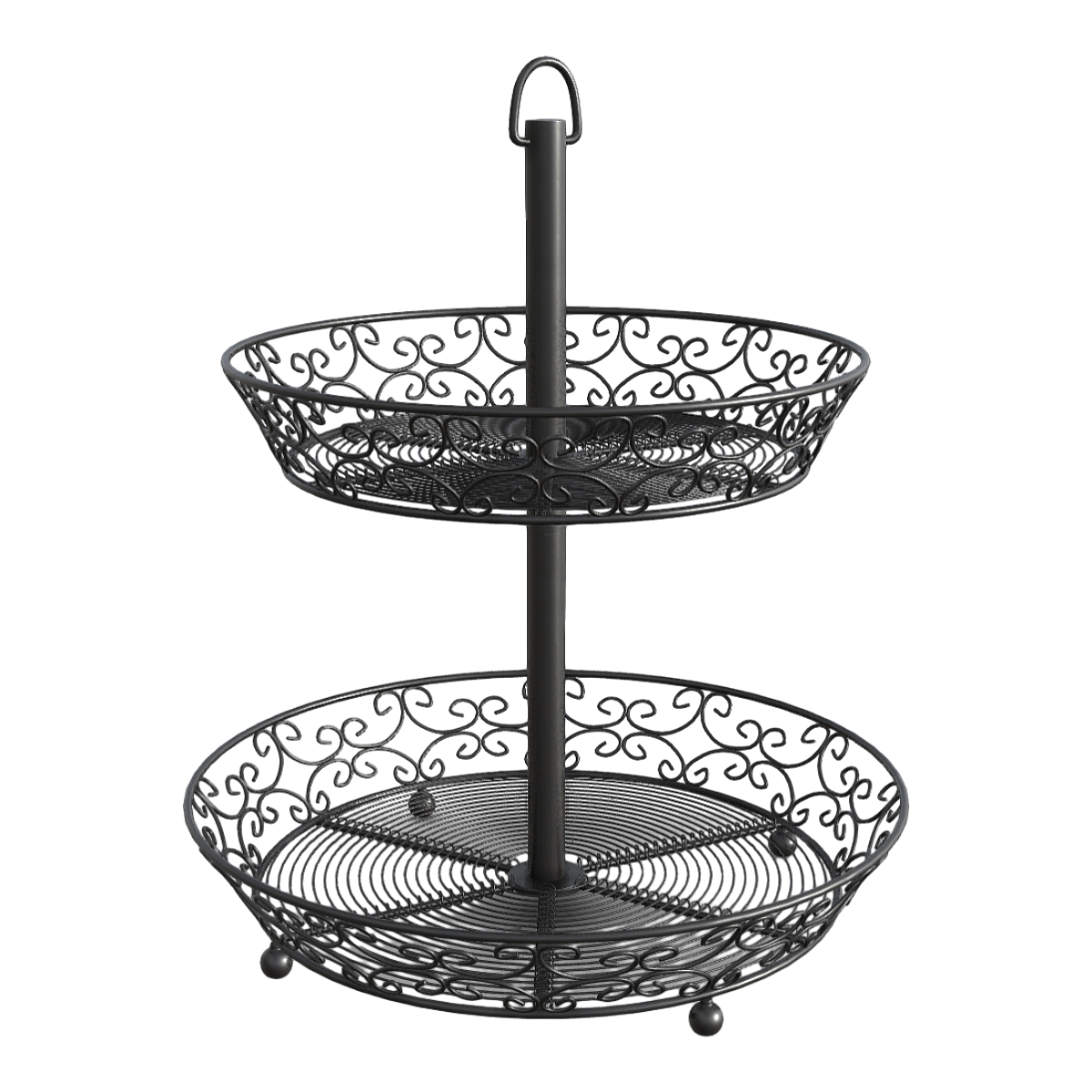 Nordic Modern Living Room Creative Iron Art Black Fruit Basket