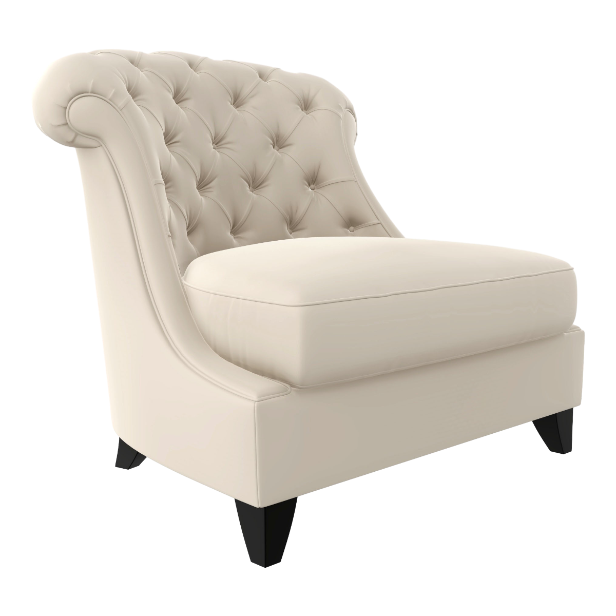 Milky White fabric velvet single chair club sofa chair