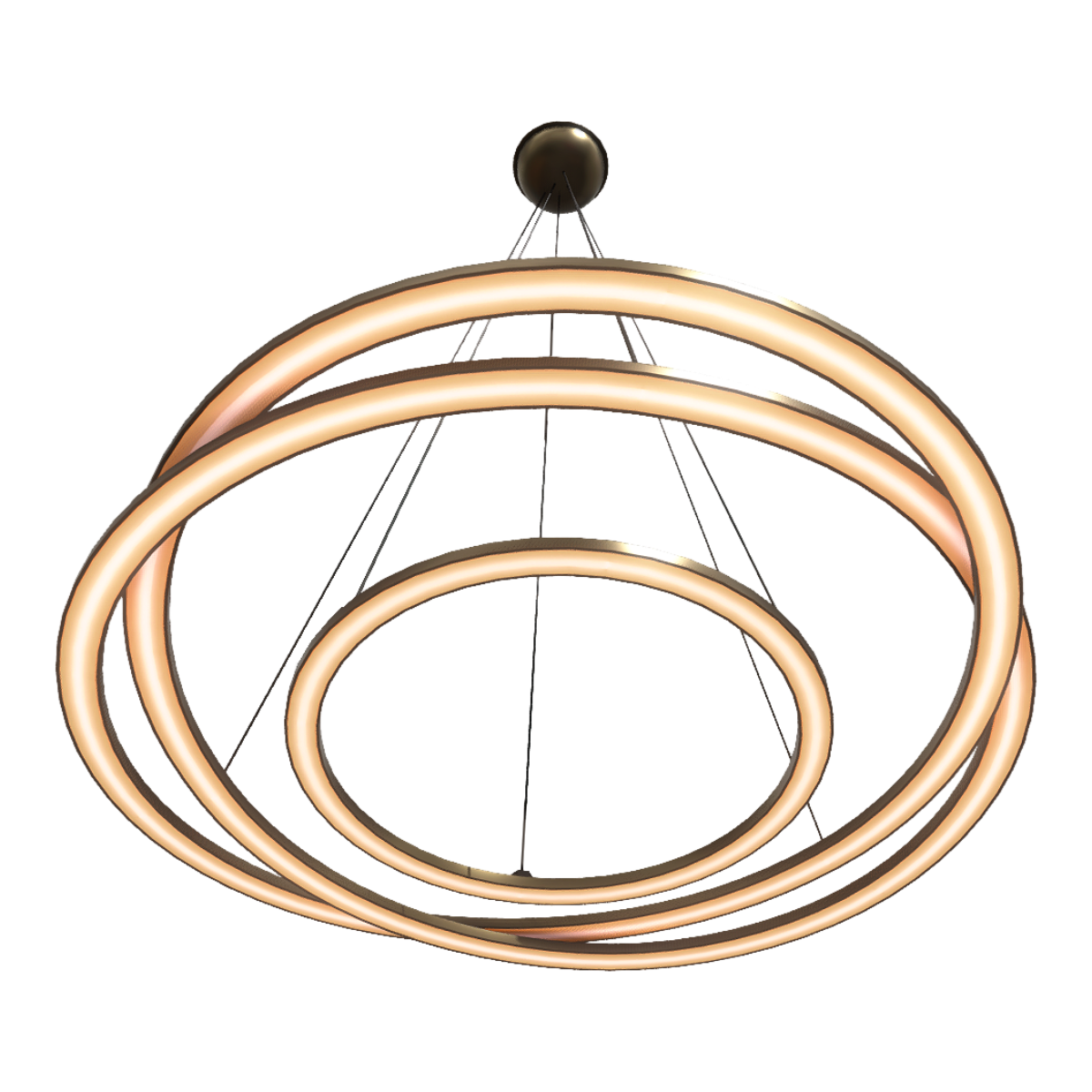 Decorative lighting personality multi-layer circular white art chandelier