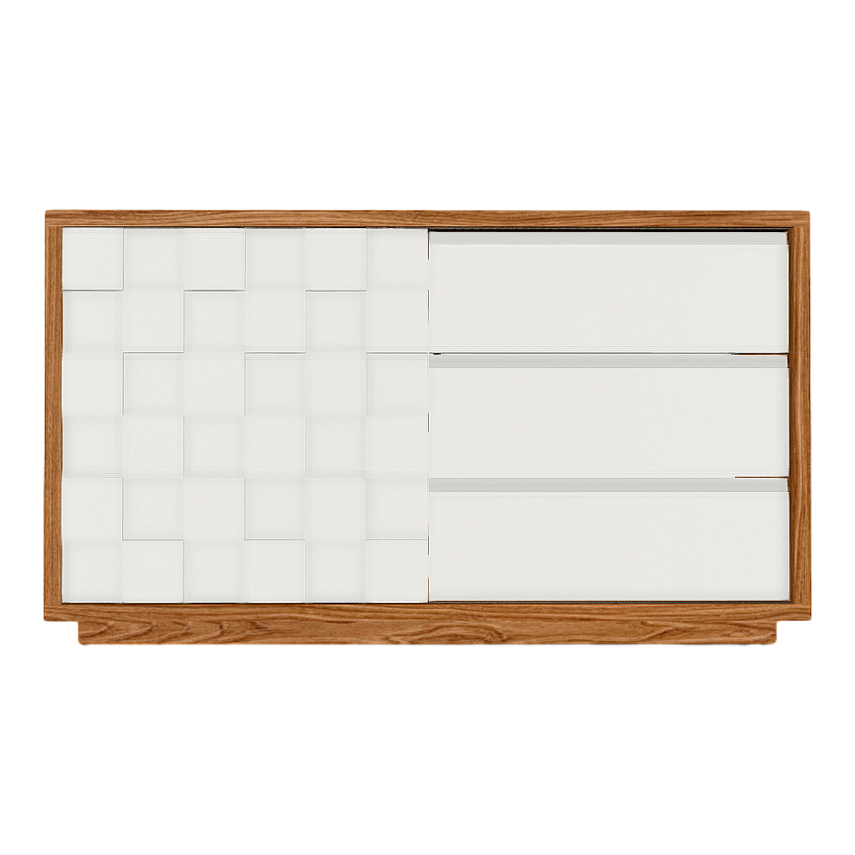 Creative White Door Solid Wood Sideboard