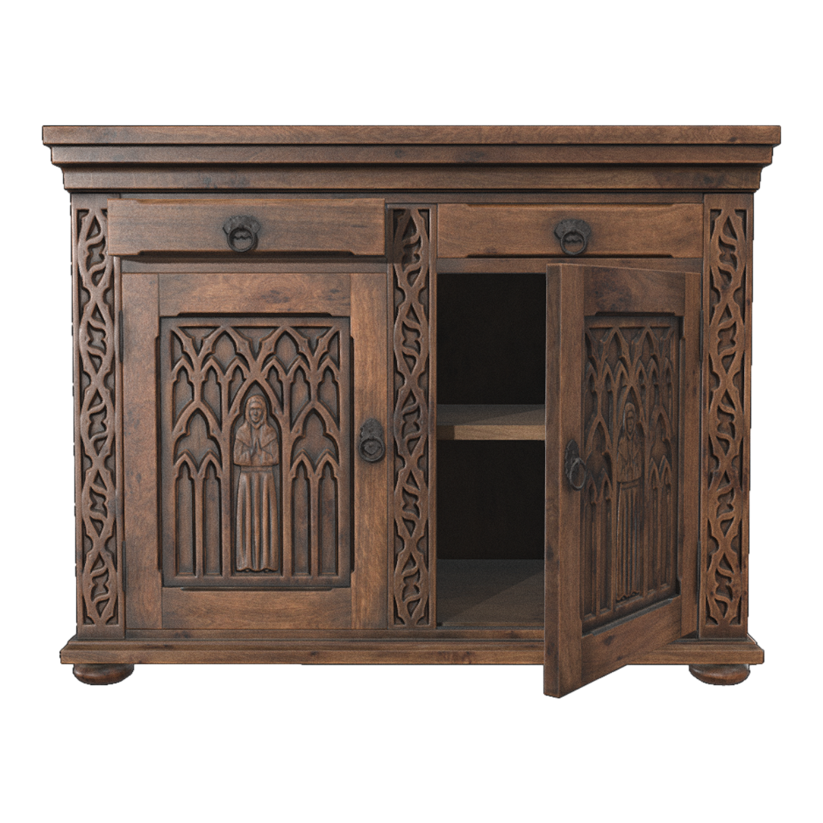 Antique Wooden Ware Solid Wood Old Furniture Two-connection Cabinet Hallway Door Cabinet