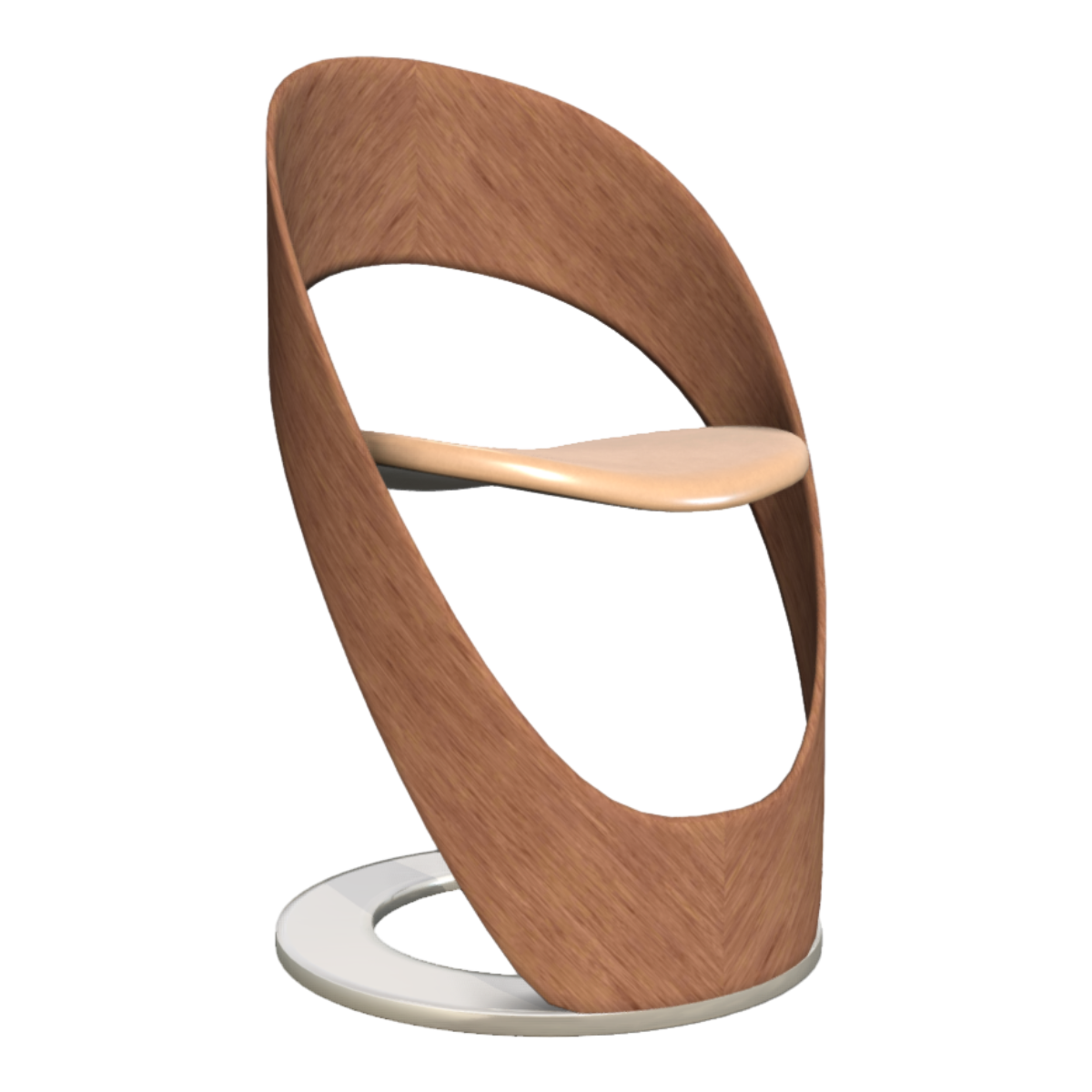 Martz Edition creative solid wood curve design stool