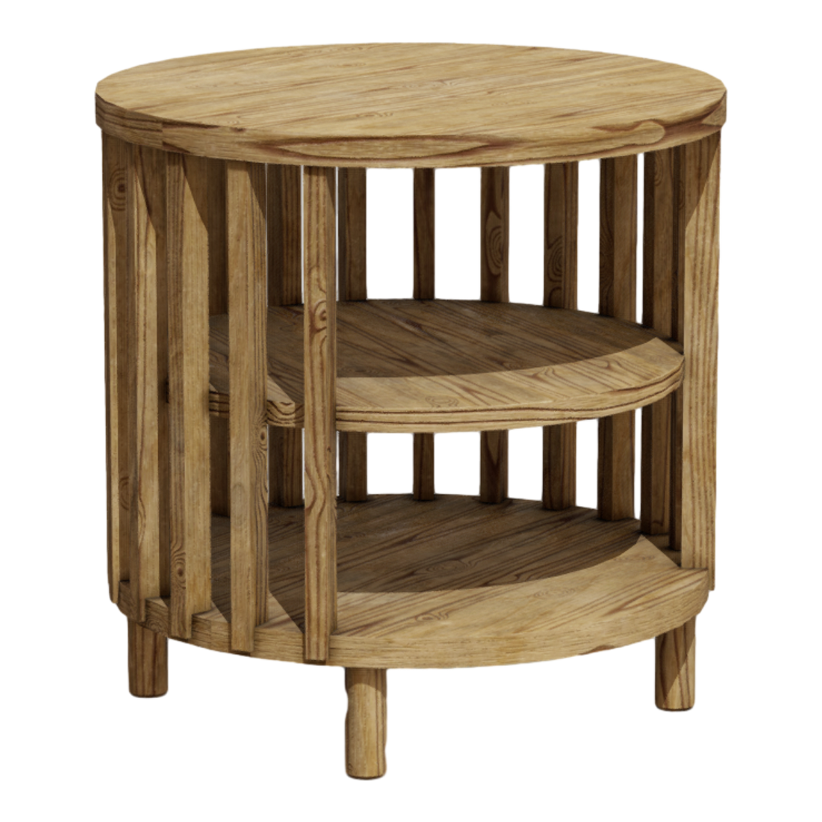 New Chinese Style Solid Wood Corner Table Storage Flower Rack Living Room Round Table Zen Custom Furniture
