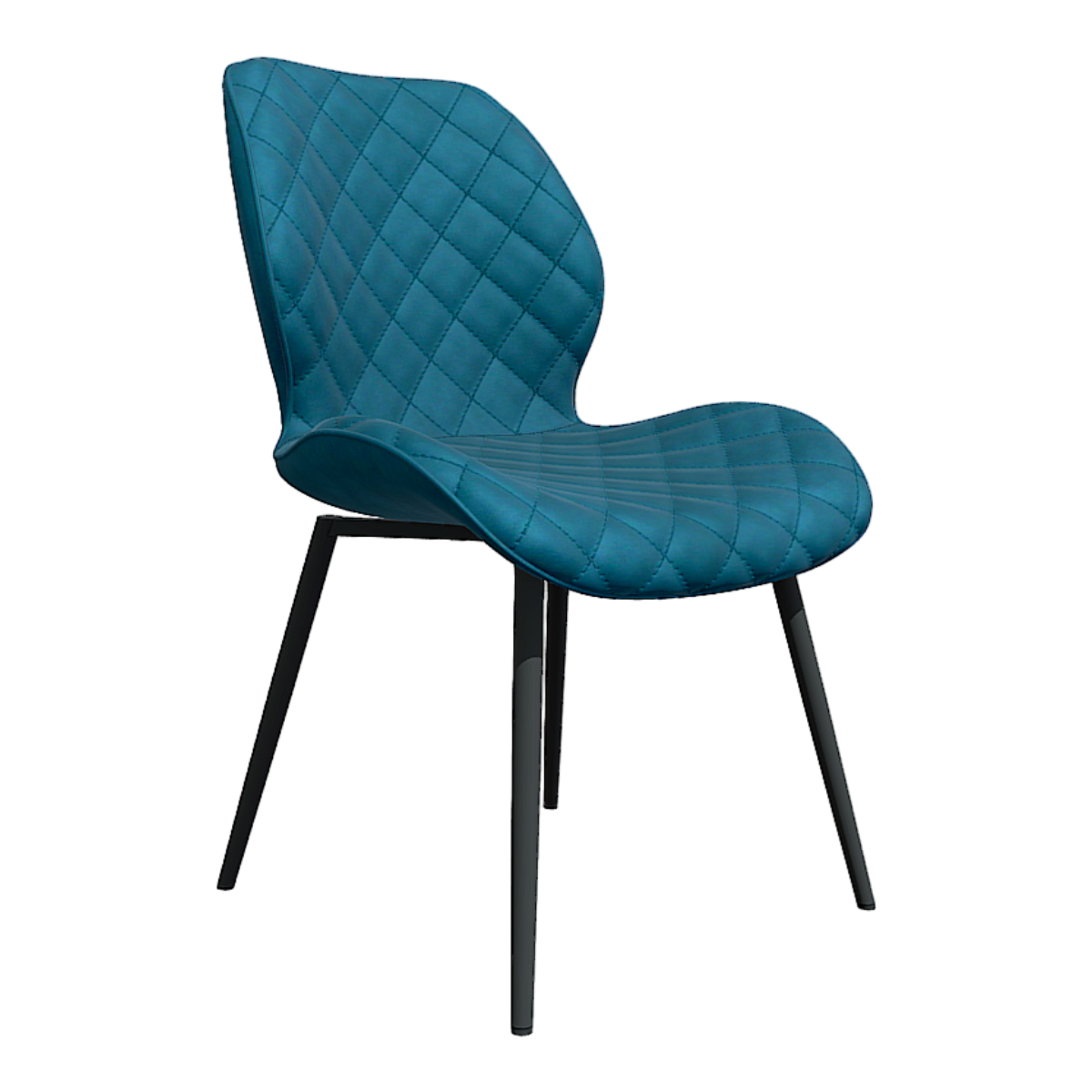 Blue Light Luxury Dining Chair Home Technology Cloth Modern Home Backrest Chair