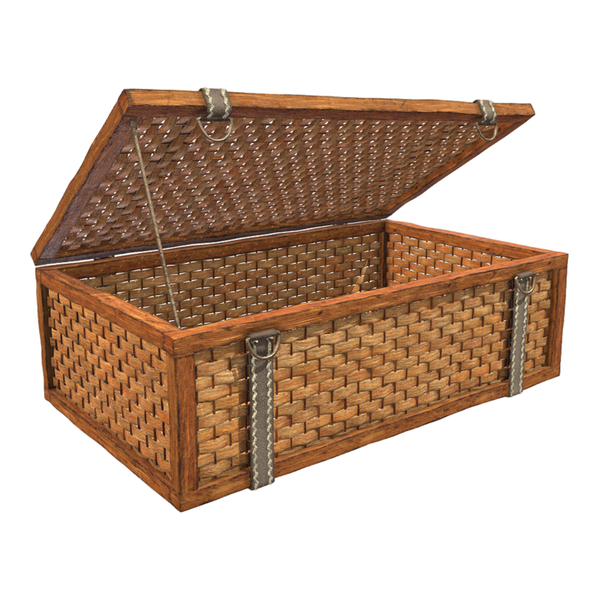 Drawer Basket Storage Willow Lid Case Large Clothes Finishing and Woven Storage Box