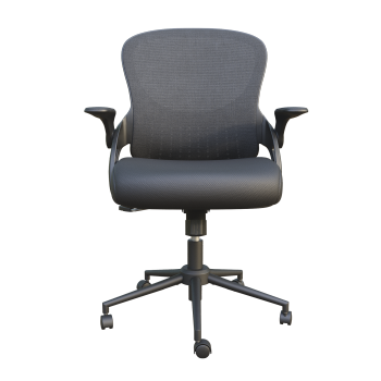 Black high-grade breathable mesh high-back boss chair can be tilted