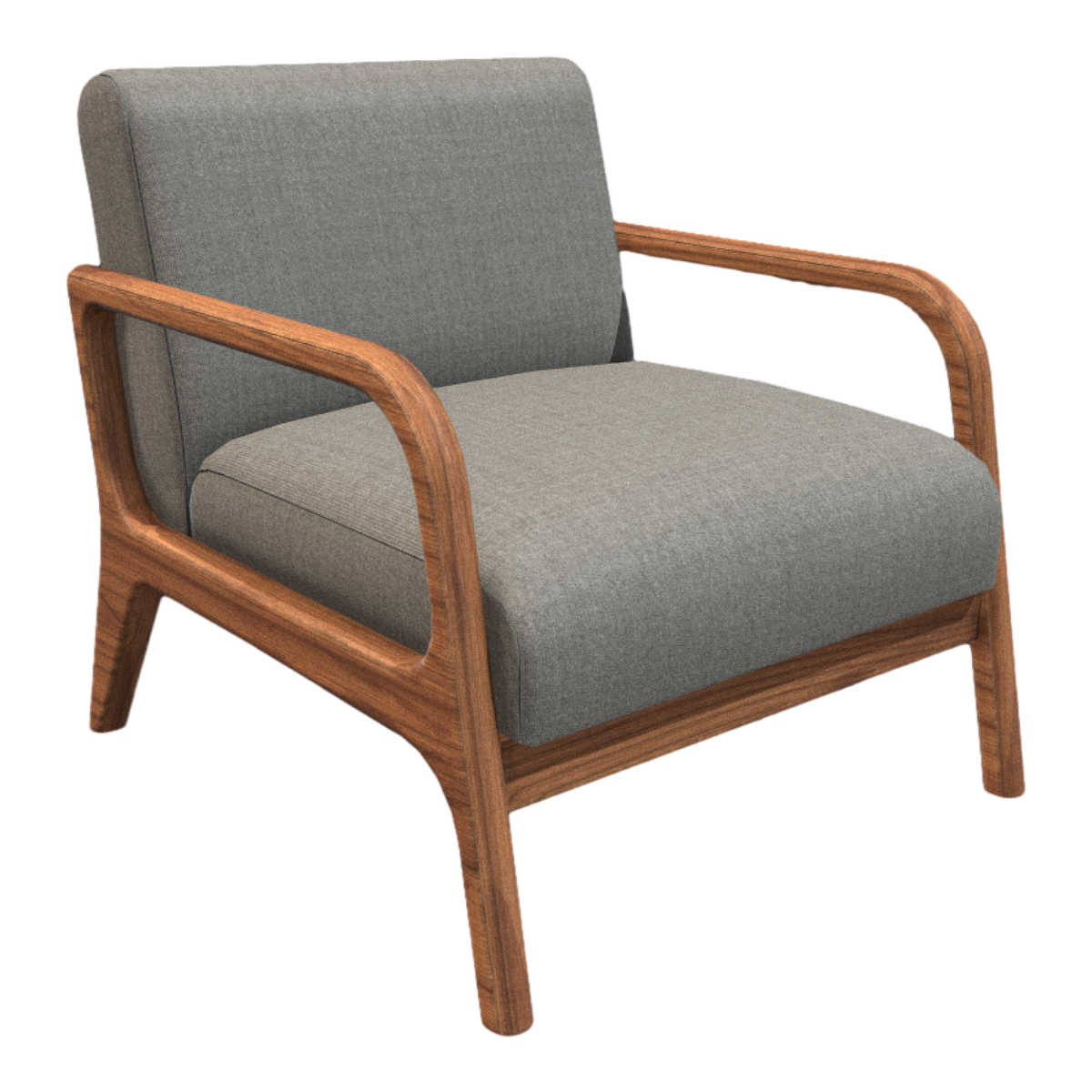 Solid Wood Single Sofa Chair Fabric Casual Small Apartment Lazy Sofa