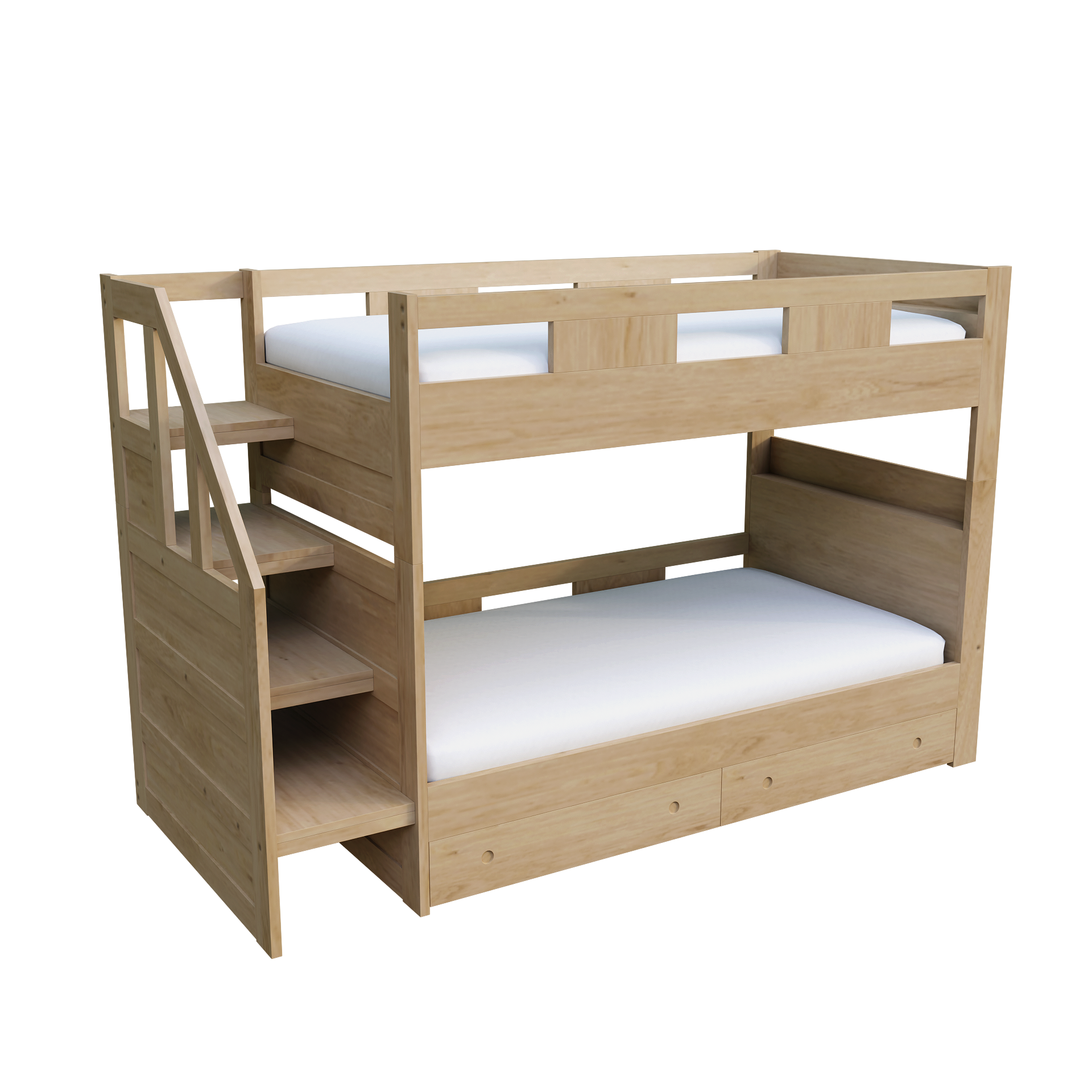 Solid Wood Bed Two-layer Bed Elevated Bed Mother-child Bed Double-layer Bed