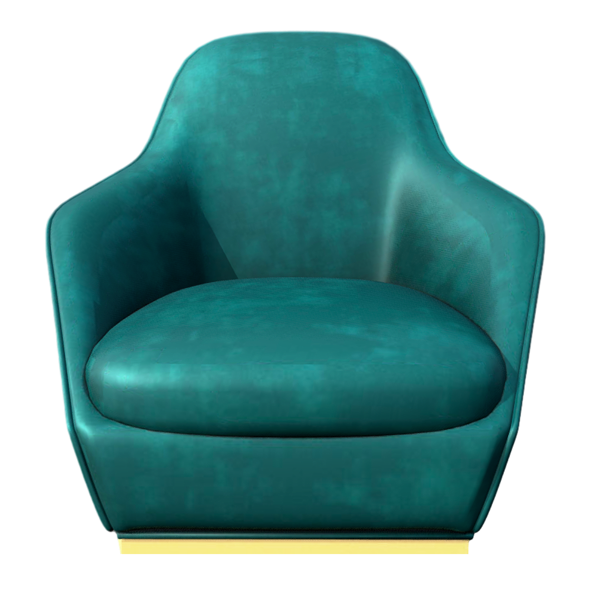 Green One-person Leather Sofa Chair Cyber Celebrating Reception Leisure Sofa