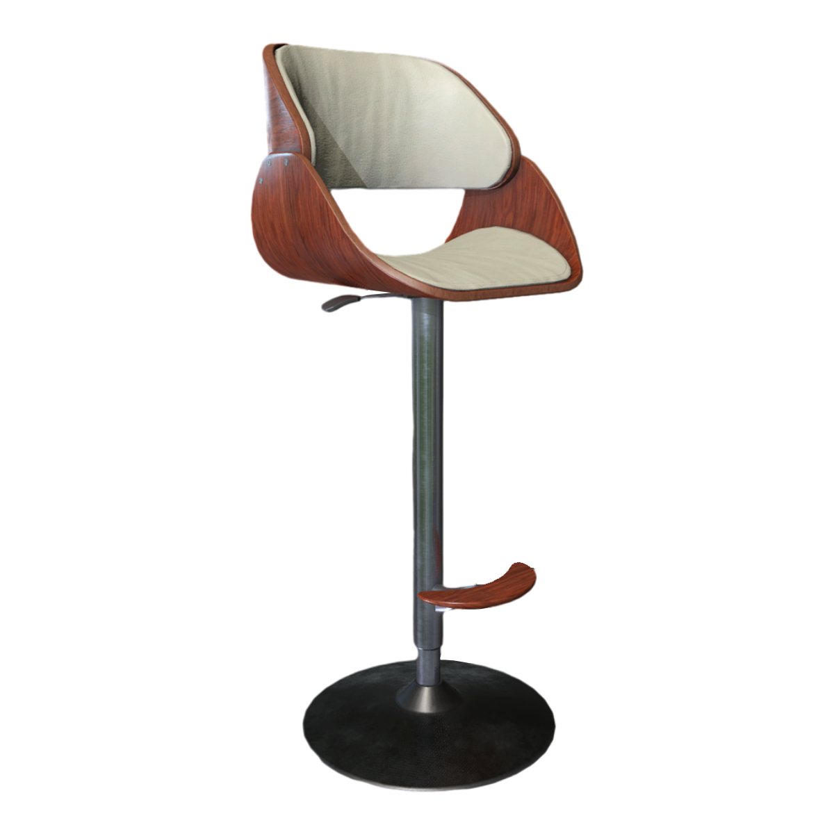 Fashion High-grade Metal Bar Chair Lifting Leather High-leg Bar Stool Casual Bar Chair Front Desk Chair