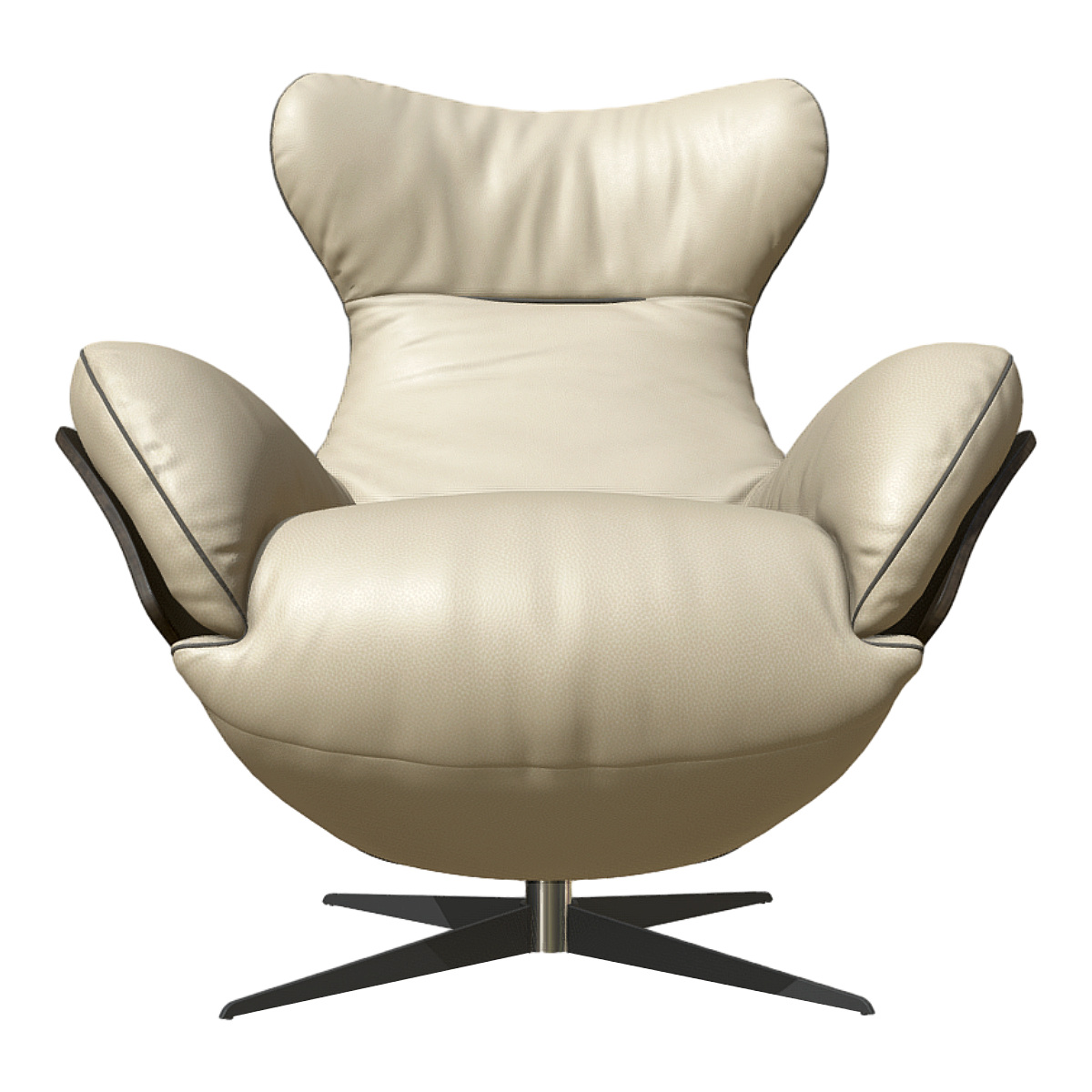 Beige Single Chair Single Sofa Fabric Functional Sofa Single Chair