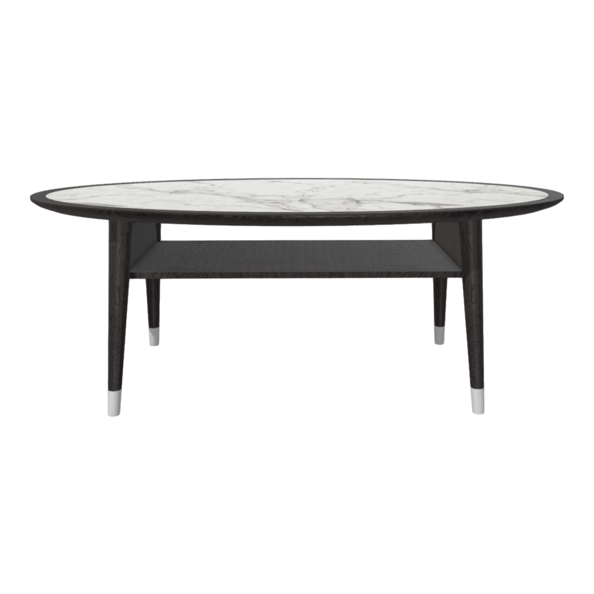 Tempered Glass Marble Dining Table Oval Dining Table
