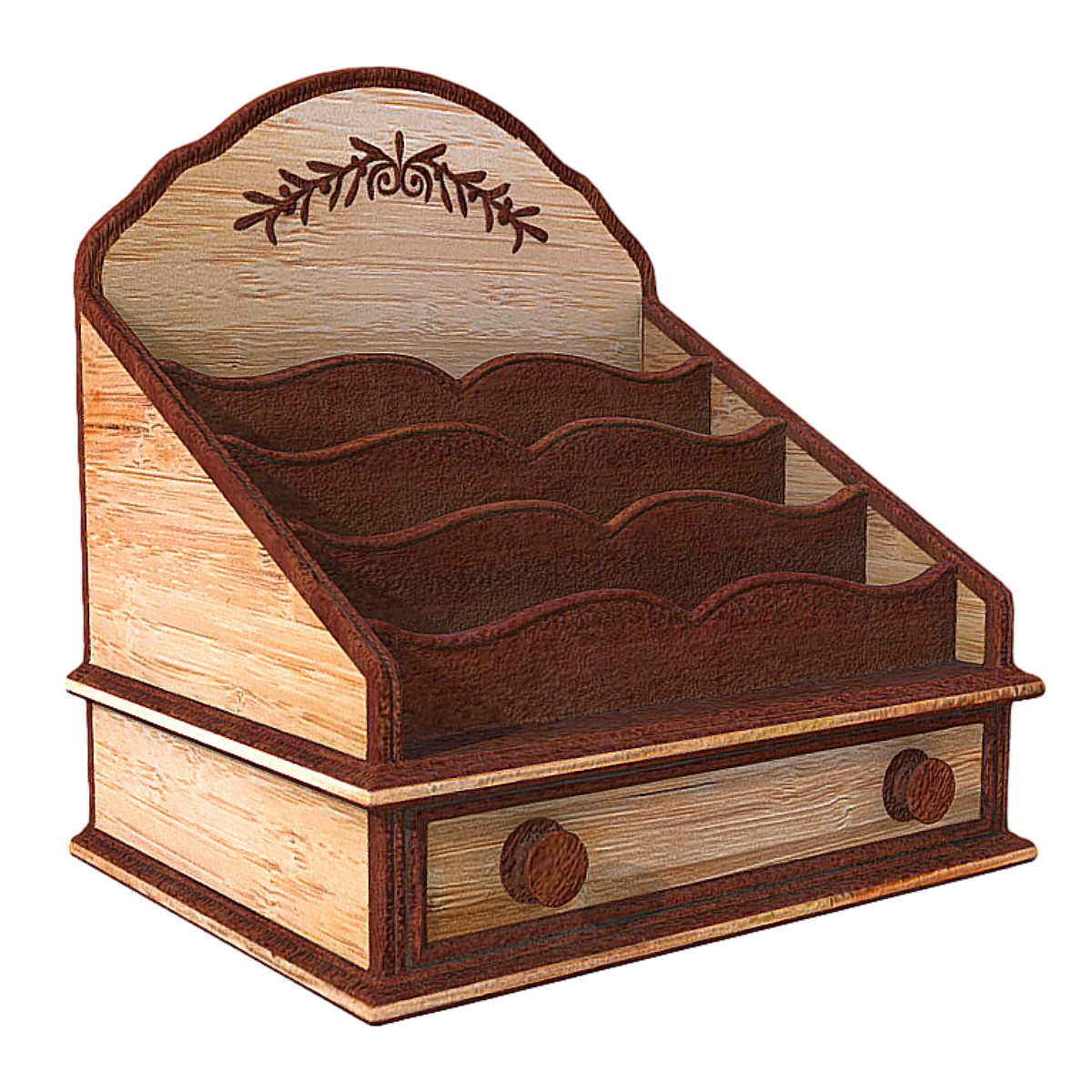 Solid wood wall hanging storage box wall hanging wooden box multi-layer