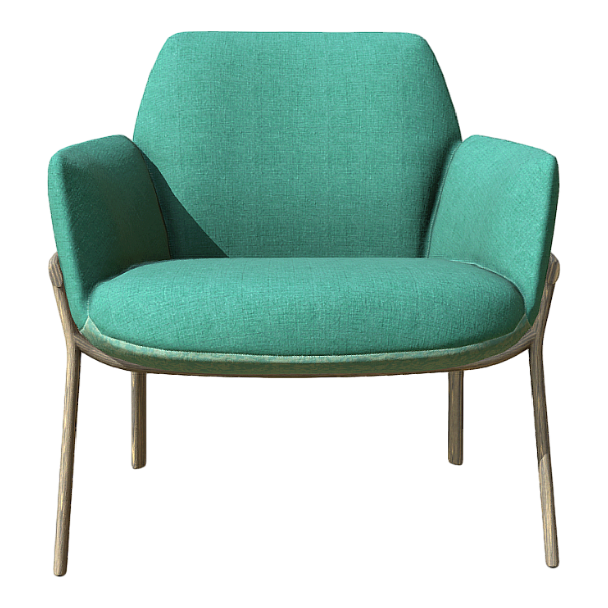 Green Single Sofa Chair Internet Celebrity Living Room Balcony Leisure Chair Light Luxury