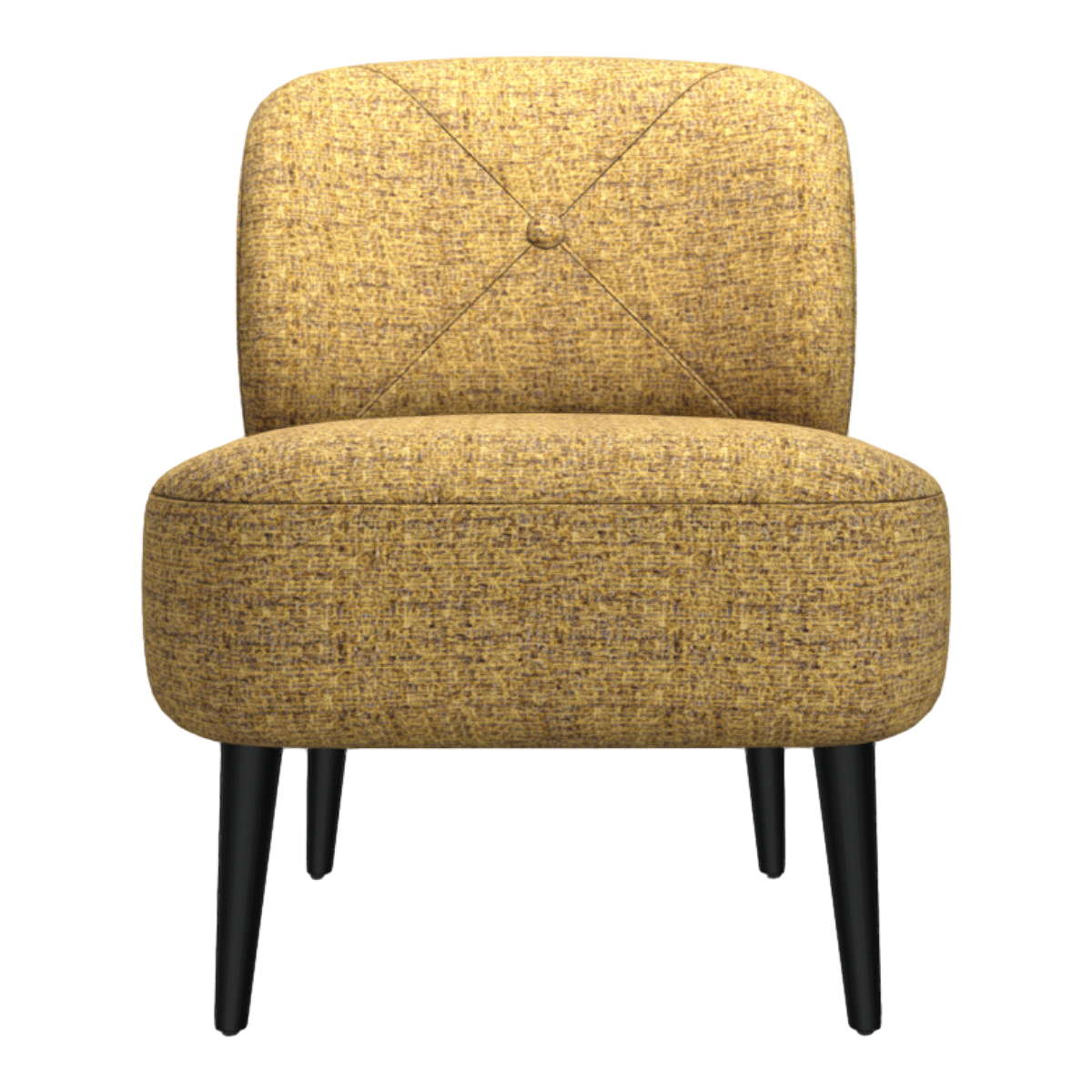 Yellow Minimalist Fabric Leisure Chair Modern Simple Single Sofa Chair
