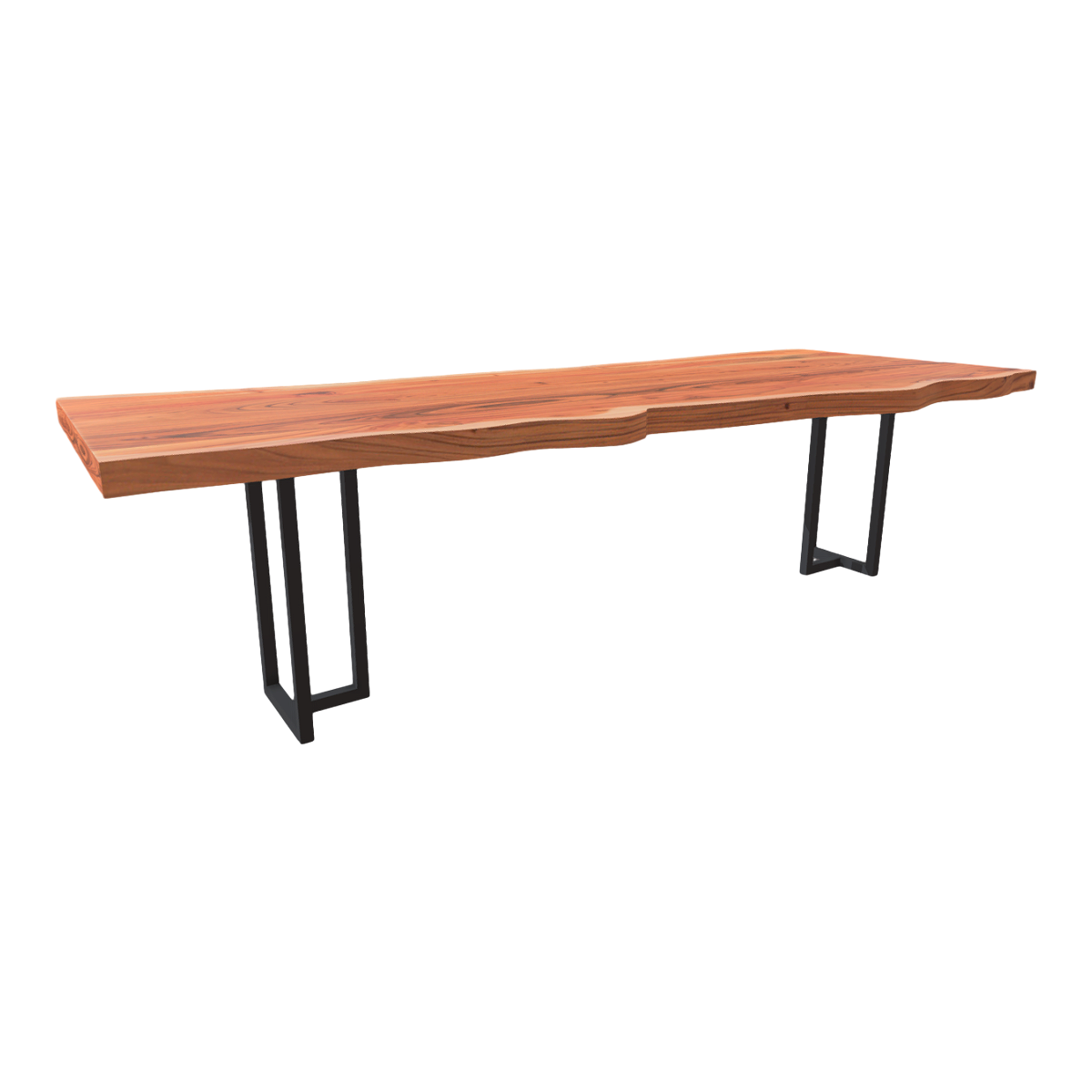 Solid Wood Rectangular Dining Table Iron Vintage Industrial Style Large Long Table