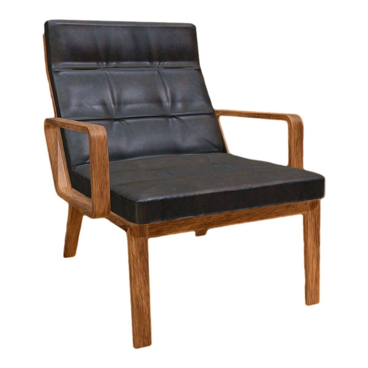 Casual Clothing Restaurant Milk Tea Shop Card Seat Oil Wax Leather Single Sofa