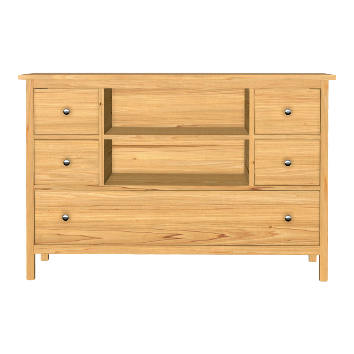 Log Color Oak Solid Wood TV Cabinet Low Cabinet Video Cabinet Floor Cabinet