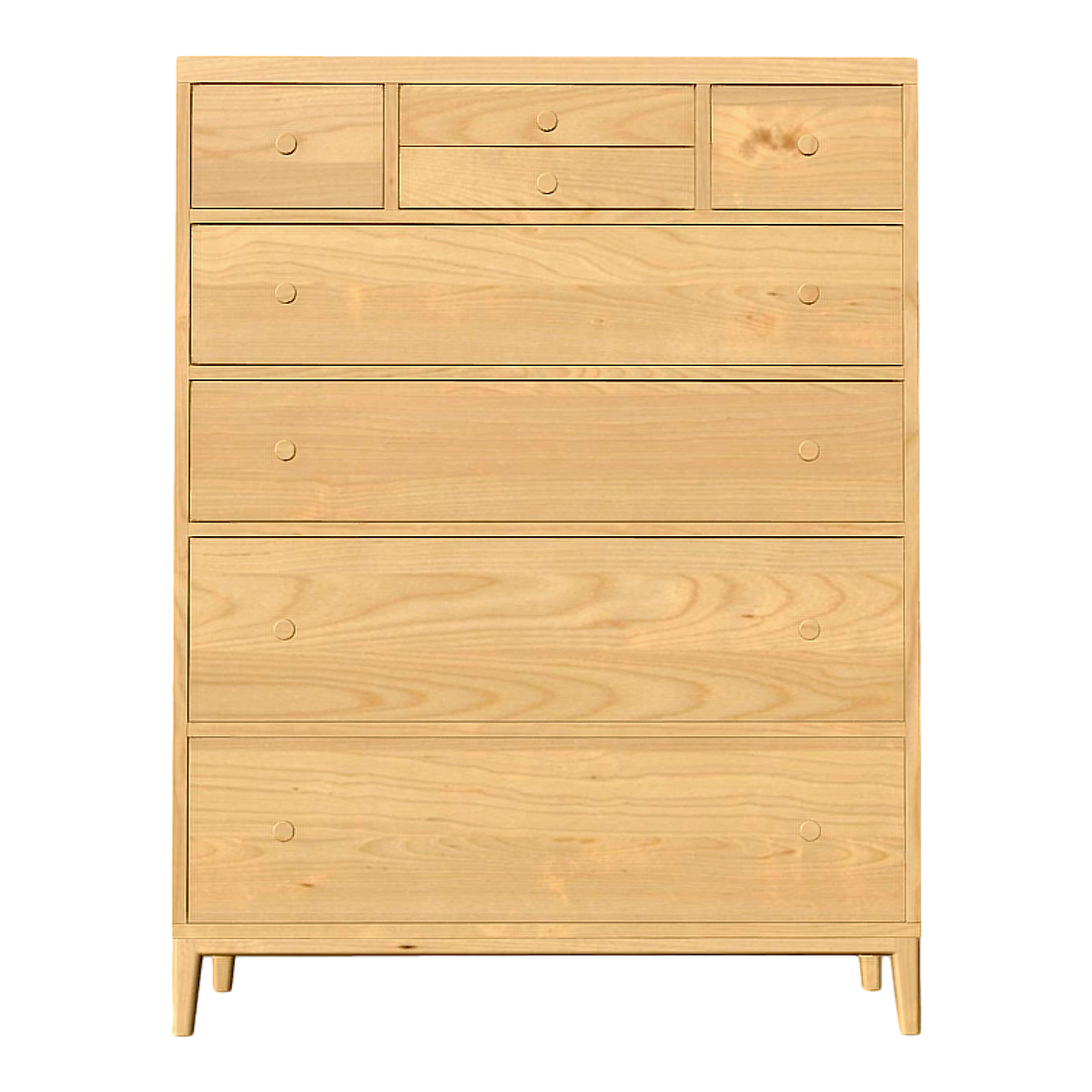 Pure Solid Wood Bucket Cabinet Nordic White Oak Storage Cabinet Environmental Protection Storage Cabinet