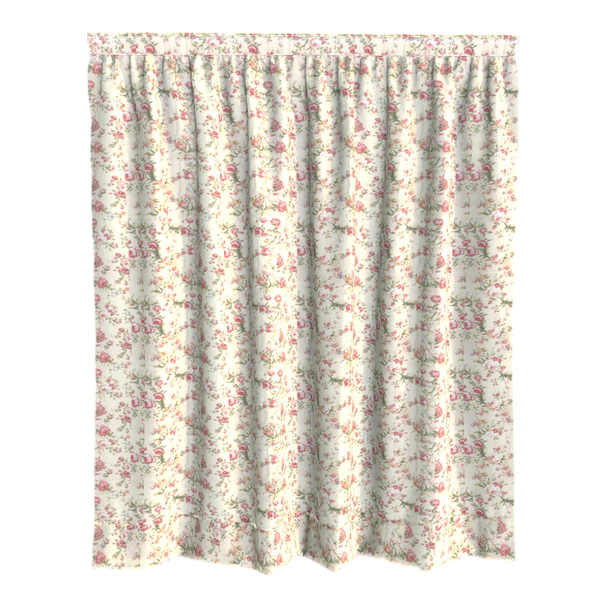 Pastoral Floral Cotton Semi-shading Curtain Kitchen Bedroom Shading Curtain