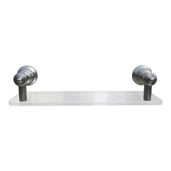 Wall-mounted tray bathroom tempered glass single-layer punch-free cosmetic holder