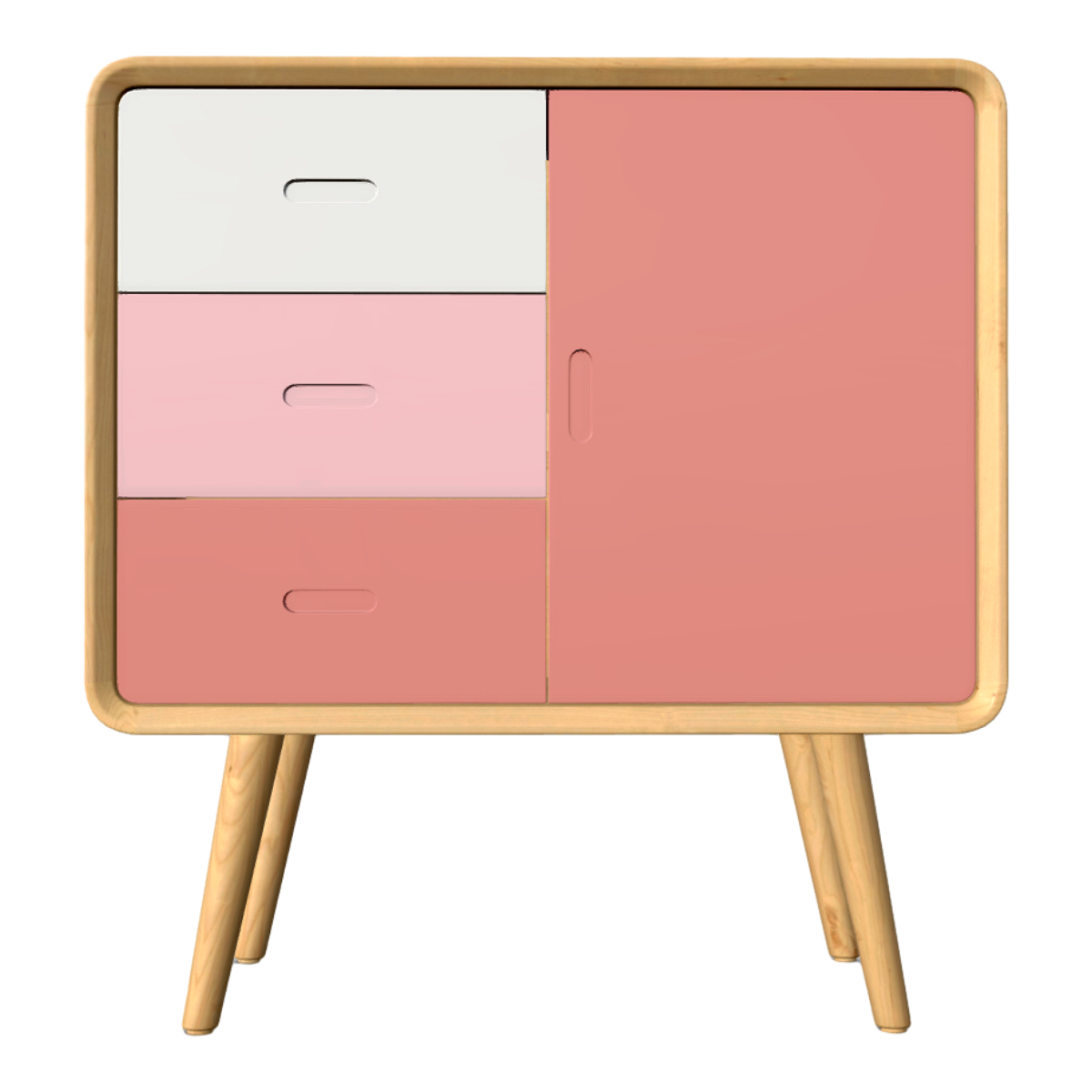 Modern Simple Solid Wood Bedside Bedside Bedroom Cabinet Mini Cute Powder Side Cabinet