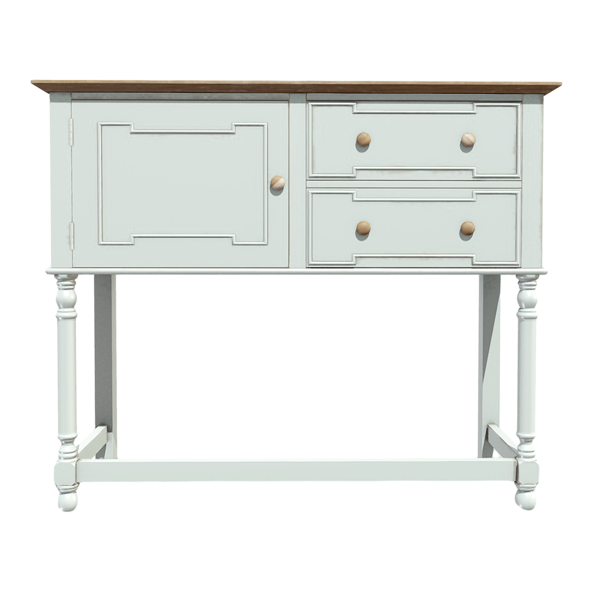 American Solid Wood Bucket Cabinet Side Storage Cabinet Pastoral Vintage Storage Cabinet
