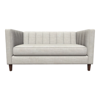 Cotton and Linen Sofa for Small Apartment Living Room Warm Beige Sofa