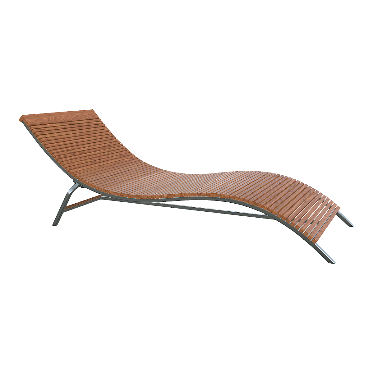 Balcony Casual Chair Stainless Steel Beach Chair Folding Recliner Nap Summer Recliner